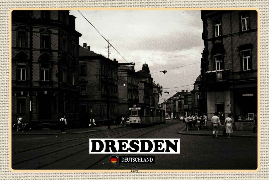 Holzschild 20x30 cm Dresden Deutschland Cottae Bildmotiv Reisemotiv Abenteuer Reisen