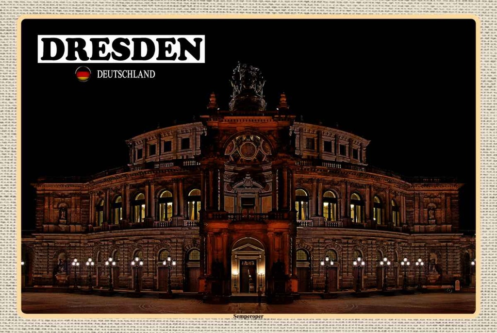Holzschild 20x30 cm Dresden Sächsische Schweiz Bildmotiv Reisemotiv Abenteuer Reisen