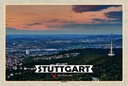 Holzschild 20x30 cm Stuttgart Blick auf Degerloch Bildmotiv Reisemotiv Abenteuer Reisen