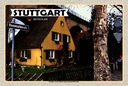 Holzschild 20x30 cm Stuttgart Nord Haus Eisenbahnbrücke Bildmotiv Reisemotiv Abenteuer Reisen