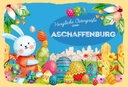 Holzschild 20x30 cm Ostergrüße ASCHAFFENBURG Ostern