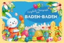 Holzschild 20x30 cm Ostergrüße BADEN-BADEN Ostern