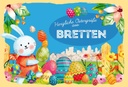 Holzschild 20x30 cm Ostergrüße BRETTEN Ostern