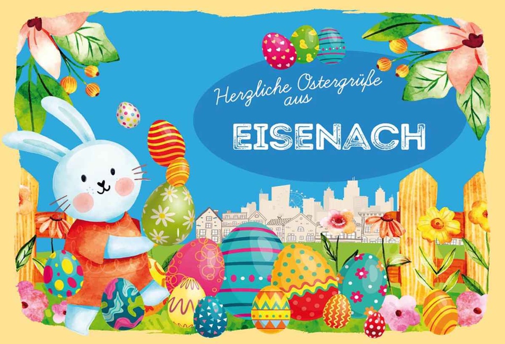 Holzschild 20x30 cm Ostergrüße EISENACH Ostern
