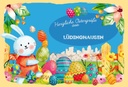 Holzschild 20x30 cm Ostergrüße LÜDINGHAUSEN Ostern