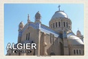 Holzschild 20x30 cm Algier Algerien Basilika Notre-Dame Bildmotiv Reisemotiv Abenteuer Reisen