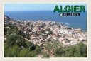 Holzschild 20x30 cm Algier Algerien Stadtteil Bologhine Bildmotiv Reisemotiv Abenteuer Reisen