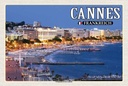 Holzschild 20x30 cm Cannes Frankreich Promenade la Croisette Bildmotiv Reisemotiv Europa