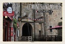 Holzschild 20x30 cm Le Mont-Saint-Michel Frankreich Königstor Spruch Zitat
