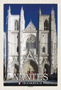 Holzschild 30x20 cm Nantes Frankreich Kathedrale Straße Stadt