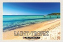 Holzschild 20x30 cm Saint-Tropez Plage de Pampelonne Bildmotiv Reisemotiv Europa