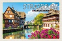 Holzschild 20x30 cm Strasbourg Frankreich La Petite France Bildmotiv Reisemotiv Europa