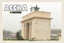 Holzschild 20x30 cm Accra Ghana Independence-Arche Bildmotiv Reisemotiv Abenteuer Reisen