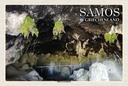 Holzschild 20x30 cm Samos Griechenland Höhle des Pythagoras Bildmotiv Reisemotiv Europa