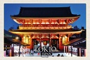 Holzschild 20x30 cm Tokio Japan Sensoji-Tempel Bildmotiv Reisemotiv Straße Stadt