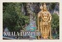 Holzschild 20x30 cm Kuala Lumpur Malaysia Batu Caves Bildmotiv Reisemotiv Abenteuer Reisen