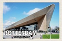 Holzschild 20x30 cm Rotterdam Niederlande Hauptbahnhof Bildmotiv Reisemotiv Europa