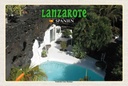 Holzschild 20x30 cm Lanzarote Spanien Fundacion César Manrique Bildmotiv Reisemotiv Europa