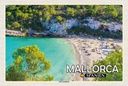 Holzschild 20x30 cm Mallorca Spanien Cala Llombards Bucht Bildmotiv Reisemotiv Europa