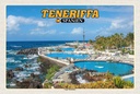 Holzschild 20x30 cm Teneriffa Spanien Lago Martiánez Freibad Bildmotiv Reisemotiv Europa