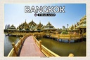 Holzschild 20x30 cm Bangkok Thailand Der Goldene Tempel Bildmotiv Reisemotiv Abenteuer Reisen