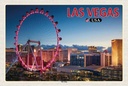 Holzschild 20x30 cm Las Vegas USA The Linq Riesenrad Bildmotiv Reisemotiv Amerika