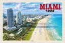 Holzschild 20x30 cm Miami USA Strand Hochhäuser Meer Bildmotiv Reisemotiv Amerika