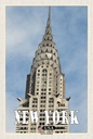 Holzschild 30x20 cm New York Building Wolkenkratzer Bildmotiv Reisemotiv Amerika USA