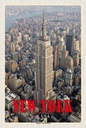 Holzschild 30x20 cm New York Empire State Building Dko Bildmotiv Reisemotiv Amerika USA
