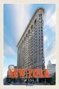 Holzschild 30x20 cm New York USA Flatiron Building Bildmotiv Reisemotiv Amerika
