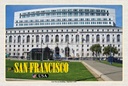 Holzschild 20x30 cm San Francisco Earl Warren Building Gericht Bildmotiv Reisemotiv Amerika USA