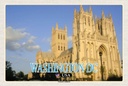 Holzschild 20x30 cm Washington DC USA National Cathedral Bildmotiv Reisemotiv Amerika