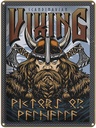 Blechschild 40x30 cm Scandinavian Viking Dekoration