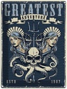 Blechschild 40x30 cm greatest adventure Dekoration