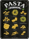 Blechschild 40x30 cm Nudeln what you like Essen Trinken