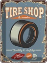 Blechschild 40x30 cm Tire Shop Service open 24 Warnschild Hinweisschild Sicherheit Vorsicht