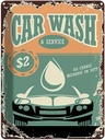 Blechschild 40x30 cm Car Wash Service mechanic on duty Warnschild Hinweisschild Sicherheit Vorsicht