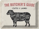 Blechschild 30x40 cm cuts Metzgerei Fleisch Beruf Arbeit
