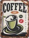 Blechschild 40x30 cm Kaffee Coffee Shop premium Essen Trinken