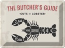 Blechschild 30x40 cm cuts of Lobster Dekoration