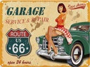 Blechschild 30x40 cm Garage open 24 hours Warnschild Hinweisschild Sicherheit Vorsicht