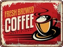 Blechschild 30x40 cm Kaffee best Coffee in town Essen Trinken