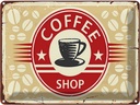 Blechschild 30x40 cm Kaffee Coffee Shop Essen Trinken
