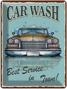 Blechschild 40x30 cm Car Wash best service in town Warnschild Hinweisschild Sicherheit Vorsicht