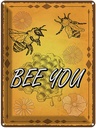 Blechschild 40x30 cm Bee you Biene Honig Imkerei Dekoration