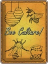 Blechschild 40x30 cm Bee culture Biene Honig Imkerei