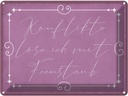 Blechschild 30x40 cm Konflikte löse ich mit Feenstaub Spruch Zitat