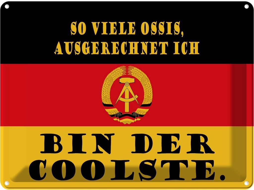 Blechschild 30x40 cm so viele Ossis bin der coolste Dekoration Spruch Zitat
