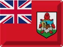 Blechschild 30x40 cm Bermudas Bermuda Flagge Fahne Wappen
