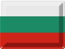 Blechschild 30x40 cm Bulgariens Bulgaria Flagge Fahne Wappen